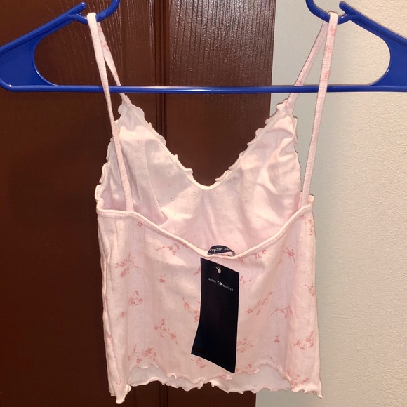 NWT Brandy Melville Floral Nicolette Ruffle Tank - Picture 6 of 6